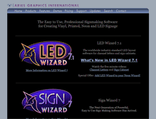 Tablet Screenshot of neonwizard.com